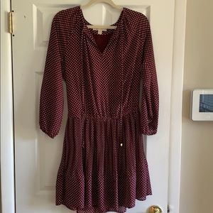 Maroon MK long sleeve dress
